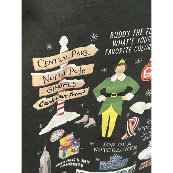 Buddy The Elf Est 2003 Gildan Men's Medium Sweatshirt See Back Graphic Pic # 2 - Picture 9 of 12